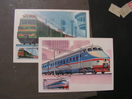 Eisenbahn , Train   2 Old Cards 1982 - Maximumkarten