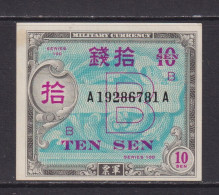 JAPAN - 1946 Aliied Military Command 10 Sen Uncirculated Banknote - Giappone