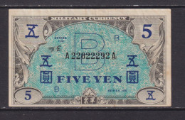 JAPAN - 1946 Aliied Military Command 5 Yen Circulated Banknote - Japan