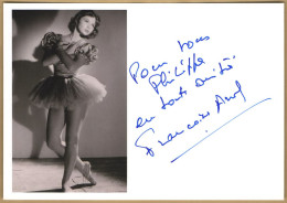 Françoise Arnoul (1931-2021) - French Actress - In Person Signed Photo - COA - Actores Y Comediantes 