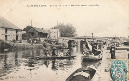 Nort Sur Erdre * Péniche Batellerie Barge Chaland * Souvenir De La Fête , Arrivée De Canots Automobiles * Villageois - Nort Sur Erdre