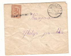 Finlande - Lettre De 1919 - Oblit Griffe Maarianvaara - Cahets De Lukonlanti, Kaavi Et Kuopio - - Covers & Documents