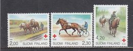 Finland 1994 - Red Cross: Finnish Horses, Mi-Nr. 1245/47, MNH** - Unused Stamps