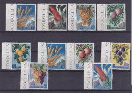 1958 San Marino Saint Marin FRUTTA E PRODOTTI AGRICOLI FRUIT AND AGRICOLTURE Serie Di 10 Valori MNH** - Neufs