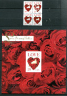 ETATS-UNIS - Y&T 2217 (bloc De 4)(SG 2814) Avec Love Stamp Folio - Storia Postale