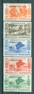 NOUVELLES-HEBRIDES - TIMBRES-TAXE N°26** à 30** MNH LUXE SCAN DU VERSO - Timbres Poste De Même Date Surchargés. - Portomarken