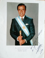 Carlos Saul Menem - Former President Of Argentina ( In Office 1989 - 1999 ) - Politicians  & Military