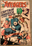 Rarissime Bd The AVENGERS CAPTAIN AMERICA N° 4 MARVEL COMICS Mars 1964 éditions Originale Dédicacé Par STAN LEE - Captain America