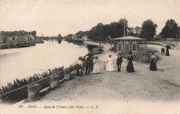 FRANCE - Sens - Quai De L'Yonne Côté Ville - G.P - Carte Postale Ancienne - Sens