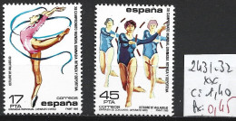 ESPAGNE 2431-32 ** Côte 1.40 € - Gymnastique