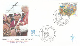 VATICAN Cover 1-137,popes Travel 1987 - Lettres & Documents