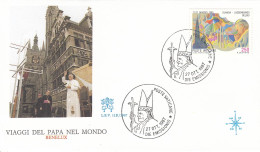 VATICAN Cover 1-138,popes Travel 1987 - Brieven En Documenten