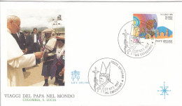 VATICAN Cover 1-142,popes Travel 1987 - Covers & Documents