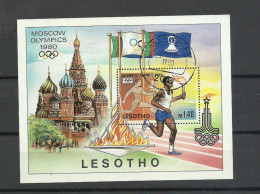 Lesotho   Bloc  N° 5  Jeux Olympiques De Moscou  1980    Oblitéré      B/TB   Voir Scans      Soldé ! ! ! - Summer 1980: Moscow