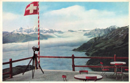 HOTEL ET RESTAURANT - Restaurant Bella Lui - Crans Sur Sierre - Colorisé - Carte Postale - Alberghi & Ristoranti