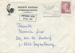 Societe Avicole Luxembourg 1989 Ligue H.M.C. Mental Health - Illustriertes Kuvert - Storia Postale