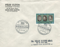 Felix Clos Esch  Luxembourg 1964 Benelux - Covers & Documents