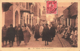 TUNISIE - Tunis - Rue El Halfaouine - Animé - Carte Postale Ancienne - Tunisia