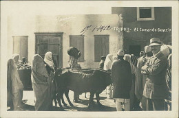 LIBIA / LIBYA - TRIPOLI - GENERAL COMMAND / COMANDO GENERALE - RPPC POSTCARD 1910s (12318) - Libia