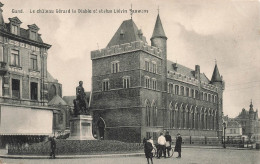 BELGIQUE - Gand - Le Château Gérard Le Diable Et Statue Liévin Bauwens - Carte Postale Ancienne - Gent