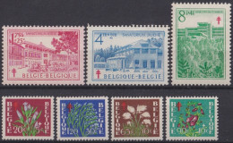 F-EX47407 BELGIUM MNH 1950 ANTI-TUBERCULOSIS FUND SANATORIUM SET MEDICINE.  - Sonstige & Ohne Zuordnung