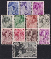 F-EX46608 BELGIUM BELGIQUE MNH 1941-43 ORVAL SEMIPOSTAL ABBEY RESTAURATION FOUND.  - Andere & Zonder Classificatie