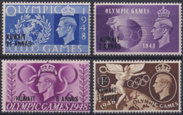 F-EX47110 KUWAIT MNH 1948 OLYMPIC GAMES OVERPRINT.  - Kuwait