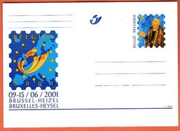 Année 2000 : Carte Postale CA85 / BK85 ** - Belgica 2001 - Bruxelles-Heysel - Cartes Postales Illustrées (1971-2014) [BK]