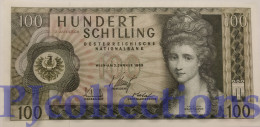 AUSTRIA 100 SHILLINGS 1981 PICK 146a AU/UNC 2° AUFLAGE - Oesterreich