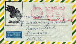 BRESIL EMA SUR LETTRE DE IPANEMA POUR L'ALLEMAGNE 1976 - Lettres & Documents
