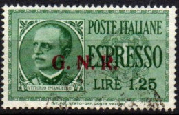 1943 - Italia - Repubblica Sociale E 19 Espresso    ------ - Oblitérés