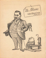 Paris 16ème * Ph. BLANC 4 Rue Robert Lecoin * Vendeur Fabricant Mobilier Salle De Bain * Doc Ancien 12.5x10cm - Arrondissement: 16