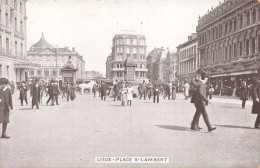 BELGIQUE - Liège - Place Saint Lambert - Animé - Carte Postale Ancienne - Luik