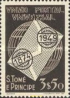 195521 MNH SANTO TOME Y PRINCIPE 1949 75 ANIVERSARIO DE LA UNION POSTAL UNIVERSAL - St. Thomas & Prince