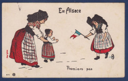 CPA 1 Euro Enfant Militaria Prix De Départ 1 Euro Circulé Alsace - Autres & Non Classés