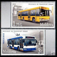 Moldavie Moldova 0738/39 Autobus, Car, électrique, Trolley-bus - Bussen