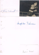 JEUX OLYMPIQUES - AUTOGRAPHES DE MEDAILLES OLYMPIQUES - CONCURRENTS D'ALLEMAGNE DE L'EST - - Handtekening