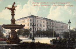 CPA SLOVAQUIE / POZSONY SZINHAZ TER SAVOY ES PALUGYAY SZALLO - Eslovaquia