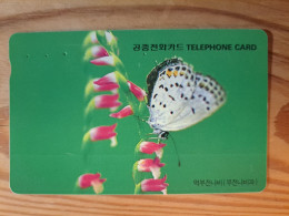 Phonecard South Korea - Butterfly - Corea Del Sur