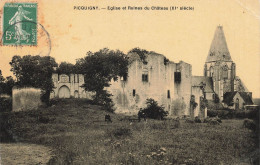 PICQUIGNY : EGLISE ET RUINES DU CHATEAU - Picquigny