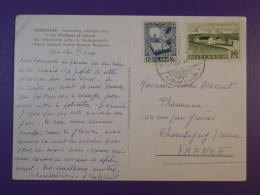 Q0 ISLAND   BELLE CARTE   1955  + VOLCANS +AFF. INTERESSANT++ - Covers & Documents