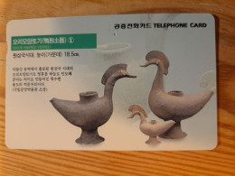 Phonecard South Korea - Pottery - Korea, South