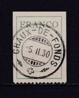 SUISSE 1927 FRANCHISE N°9B OBLITERE - Franquicia