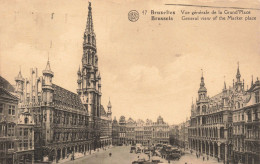 BELGIQUE - Bruxelles - Vue Générale De La Grand Place - Carte Postale Ancienne - Marktpleinen, Pleinen