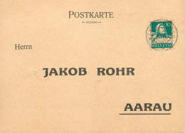 Postkarte Jakob Rohr Aarau 1928 - Aarau