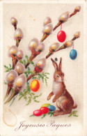 FETES & VOEUX - Pâques - Joyeuses Pâques - Lapin - Œufs - Carte Postale Ancienne - Pâques