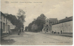 CASTEAU : Chemin De St-Denis - Arrêt Du Tram - Cachet De La Poste 1910 - Soignies