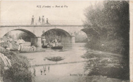 FRANCE - Vix (vendée) - Pont De Vix - Barques - Carte Postale Ancienne - Other & Unclassified