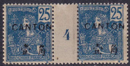 CANTON  MILLESIMES N°40 25c Bleu Millésime 4  Qualité:** Cote:350 - Other & Unclassified