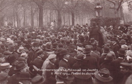 PARIS -manifestation à La Mémoire De Jaurès 6 Avril 1919-pendant Les Discours - Non Classés